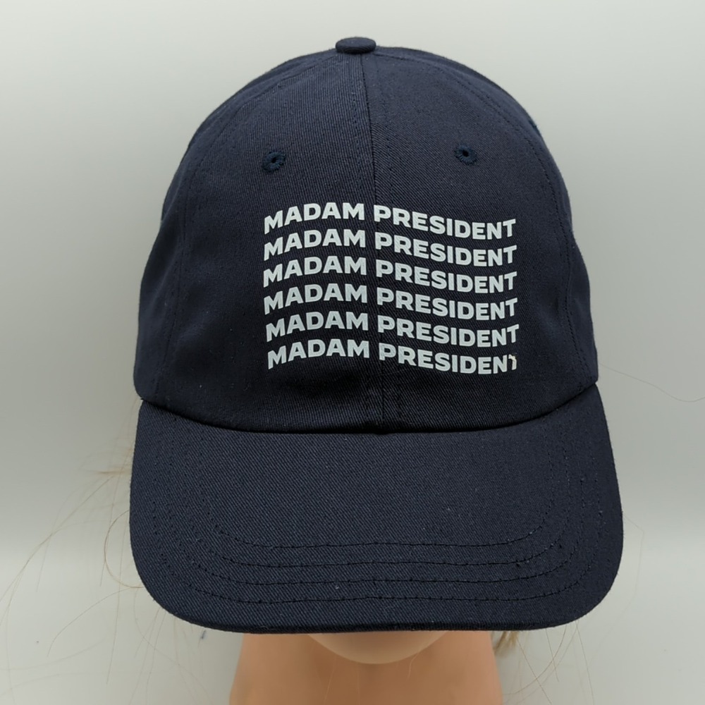 Madam President Hat Navy Blue Adjustable Strap back Unionwear Made In The USA